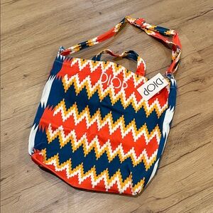 Diop Vibrant Zigzag Tote Bag